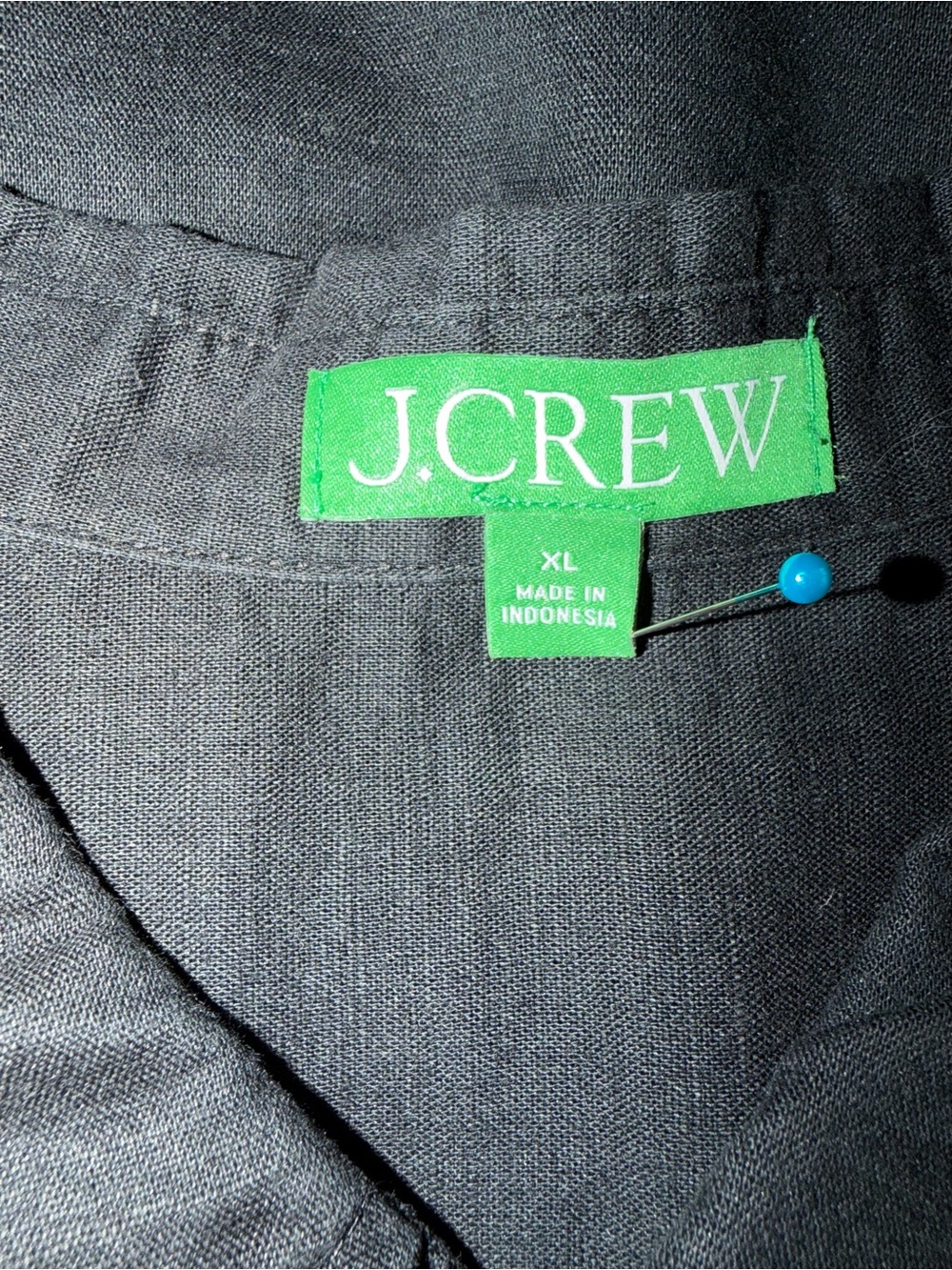 J Crew Black Button-Front Shirt Dress - Picture 5 of 9